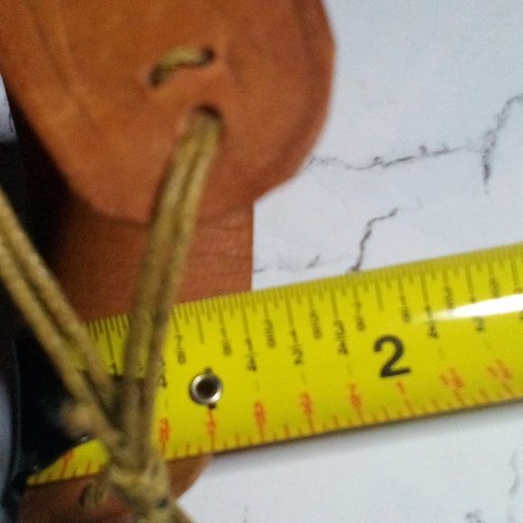 Artisan Hand Crafted Tooled Leather Cuff Bracelet - Picture 5 of 11